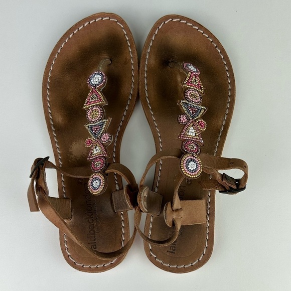 laid back london Shoes - ANTHROPOLOGY LAID BACK LONDON THONG FLIP FLOP SIZE 38 or 7.5